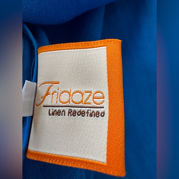 Blue Button-Up Women's Top - Picture 8 of 10